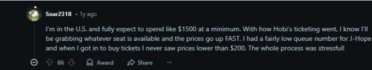 According to Reddit user Soar2318 According to Reddit user Soar2318